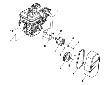 Engine Group (80003060) Diagram and Parts List for EX436-T 866056 Briggs and Stratton Miscellaneous